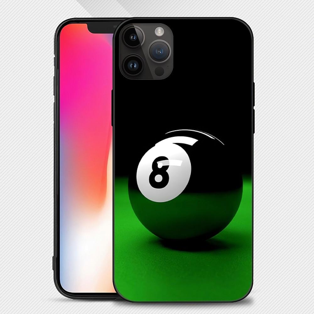 Billiards Snooker pool Phone Case iphone15 14 13 12 11 Pro Max Mini X 7 8 Soft Case