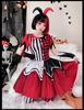 JUNDOMECY Clown Cosplay Magician Costume for Adult Cute and Funny Clown Plus Red and Black Clown Costume for School Cultural and Stage Performances