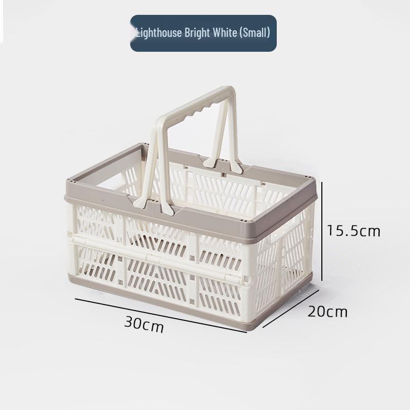 Collapsible Multifunctional Storage Basket for Kitchen, Shopping, and Picnic