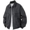 American Old Fashioned Pu Leather Men's Autumn Casual Versatile Jacket Retro Solid Color