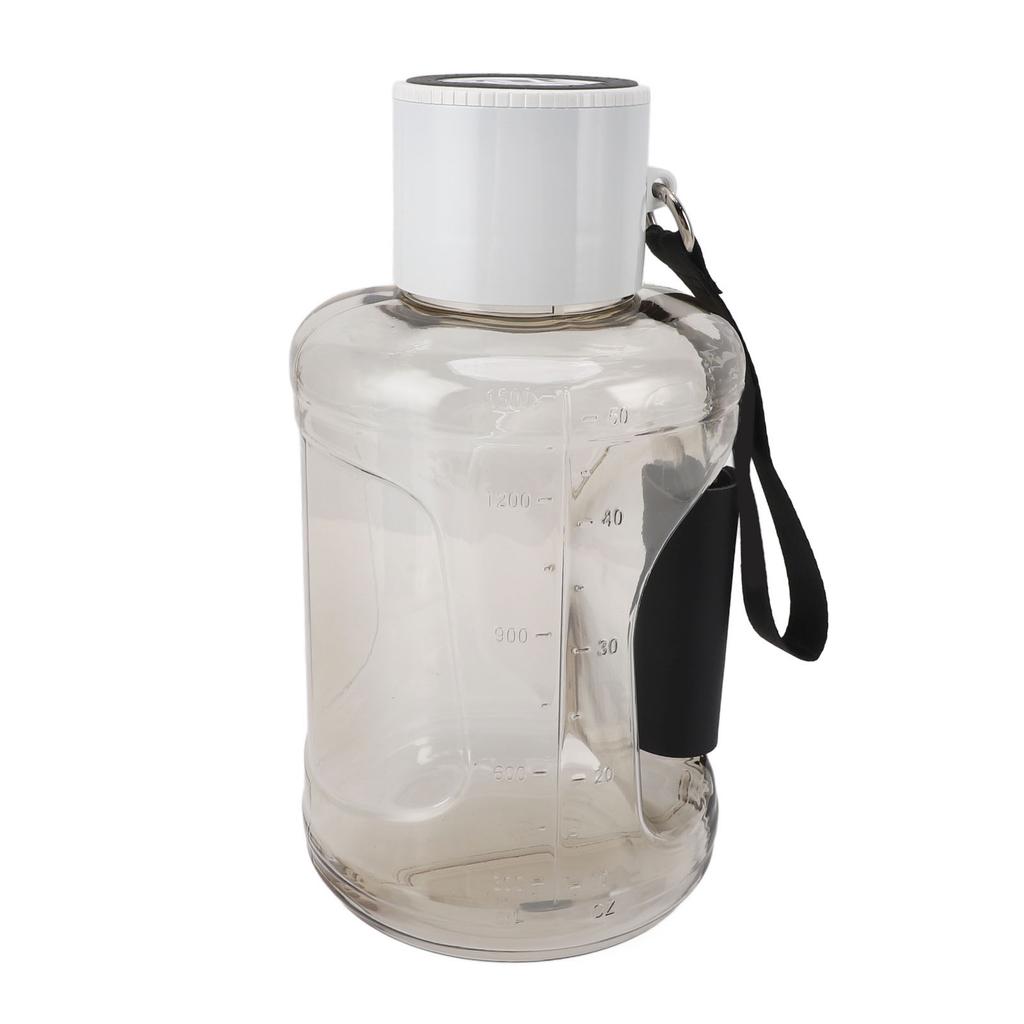 Wasserflasche mit Wasserstoffanreicherung 1,5 l Fassungsvermögen 1200 mAh Akku Sport-Wasserflasche für Fitnessstudio, Schule, Reisen