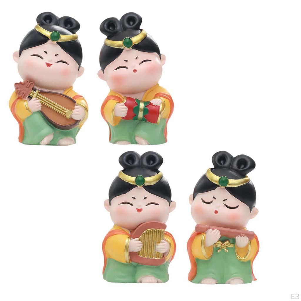 Bedroom Office Car Ornament Creative Chinese Doll Gift Desk Bookshelf Small Decor Souvenir