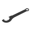 Spanner Wrench Black Color Portable Ergonomic Design 45 Steel Hook Wrench Tool for Machinery