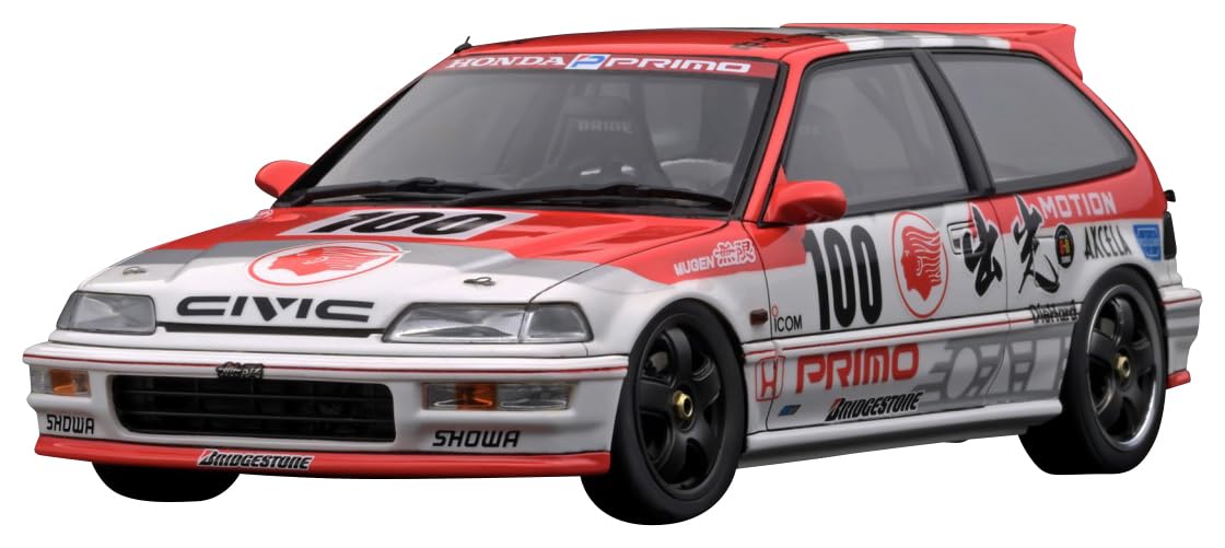 

модель зажигания Honda CIVIC SiR готовый продукт 1/18 (ЭФ9) Белый/Красный