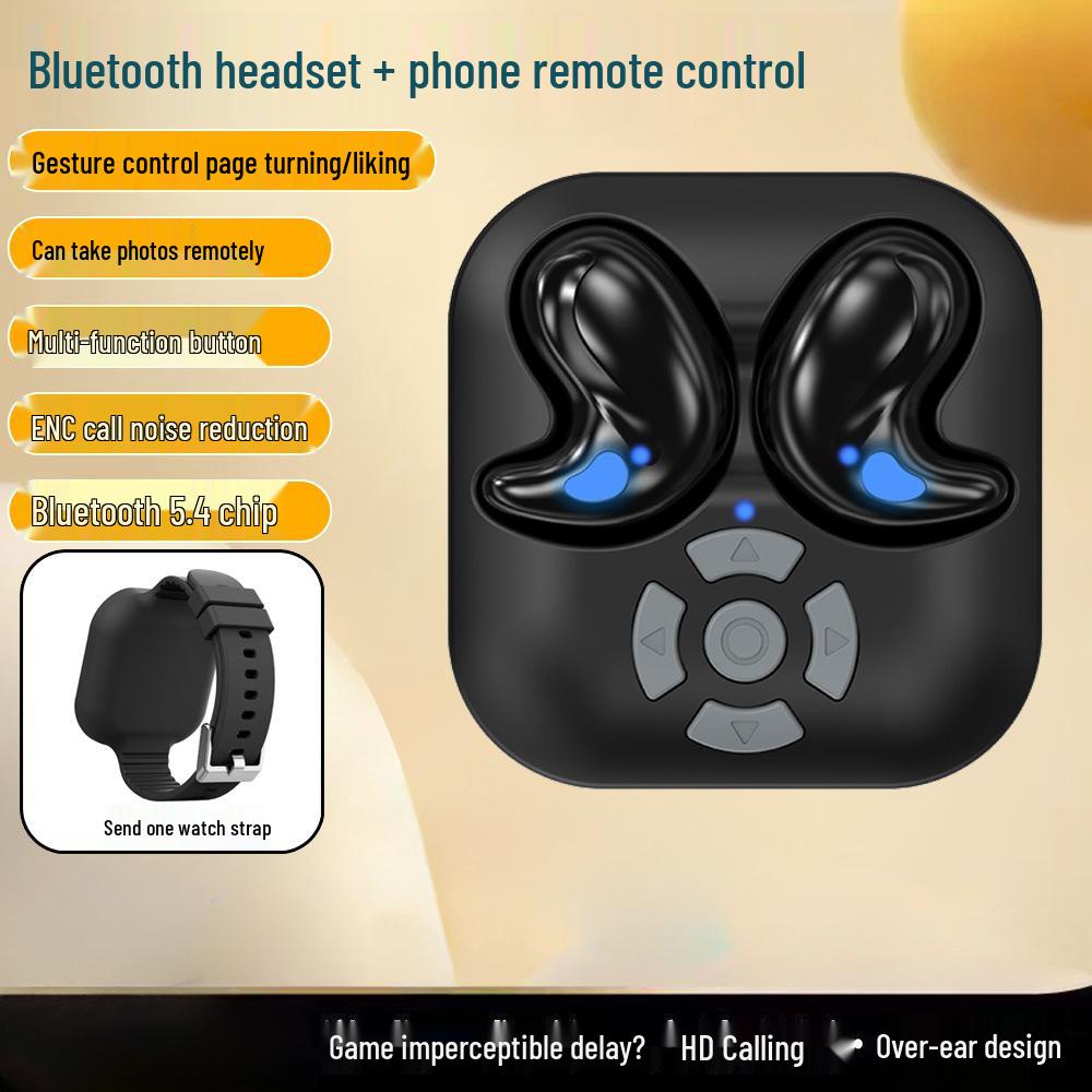 LY9 Wireless Bluetooth Sleep Headphones with Remote for E-book Page Turning, Selfies, and Video Recording