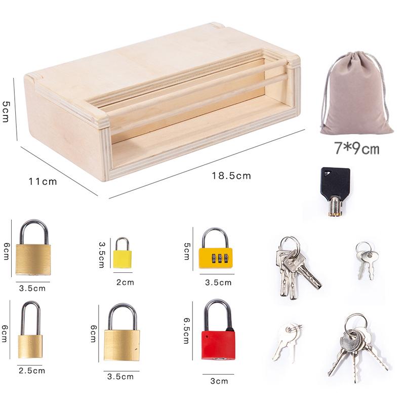 Top-Grade Children First-Class Montessori First-Class Unlocking Play Sets Premium-Quality Learning Premium-Quality Locks High-Standard With