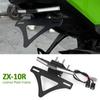 For Kawasaki Ninja ZX10R ZX-10R ZX10RR ZX-10RR Rear Tire License Number Plate Light Frame Holder Bracket ZX 10 R 2023 2024 2025