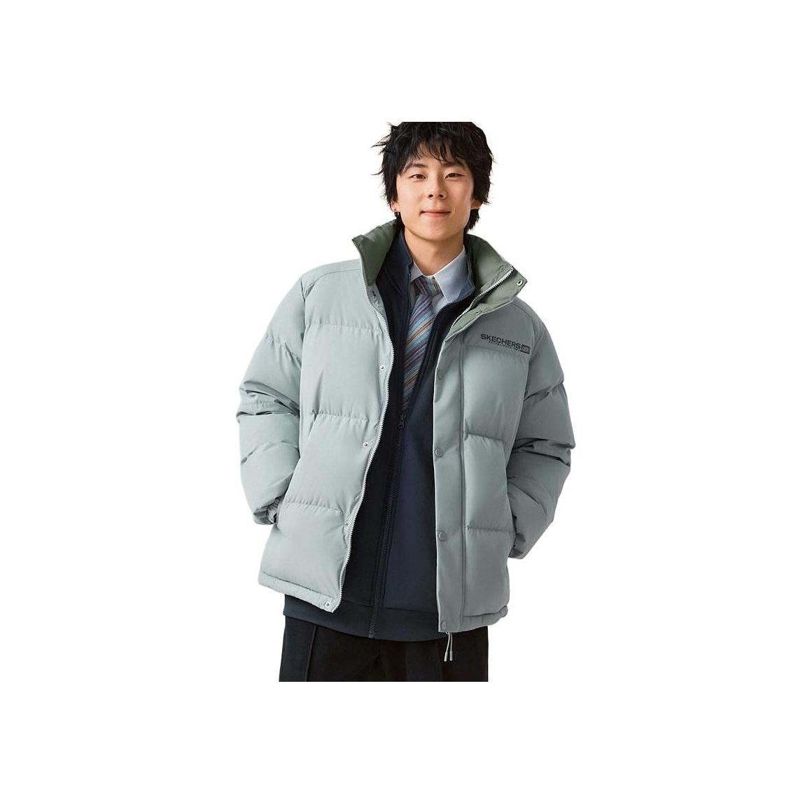 Skechers Windproof Waterproof Oil Resistant Warm Insulated Heat Reflective Plush Loose Comfortable Short Duck Down Jacket Unisex Jacket L425U008-05CQ XS
