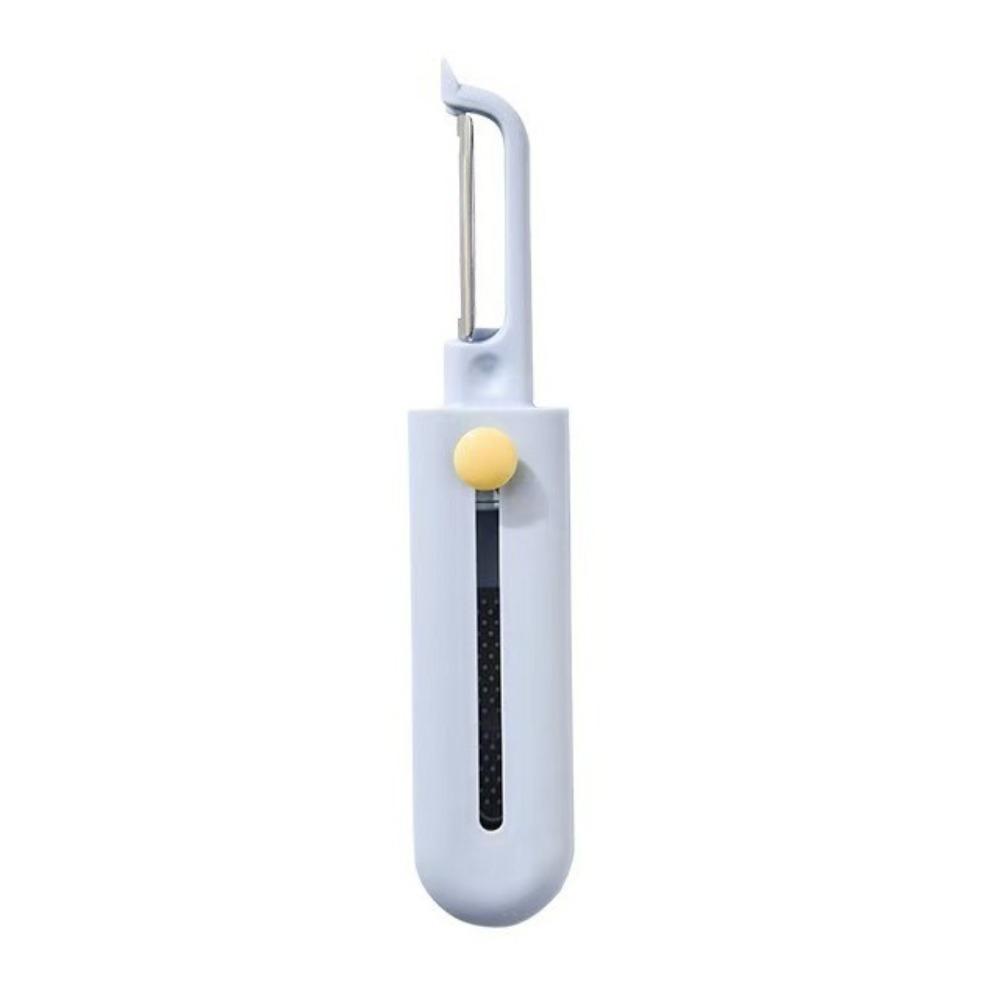 2 in 1 Portable Vegetable Peeler Press-Type Kitchen Peeler Fruit Planer Potato Peeler  for Peeling синий