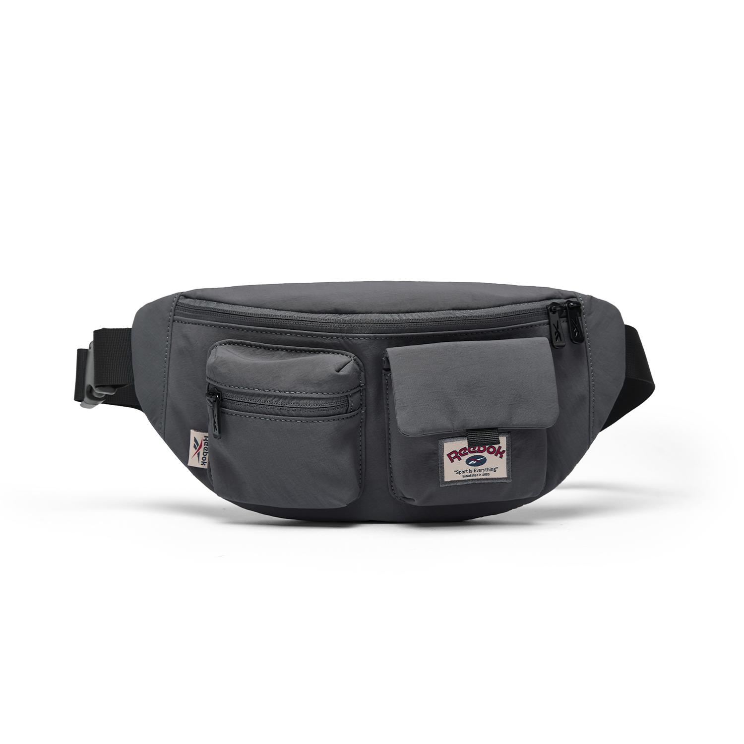 Тканевая сумка-слинг Reebok Regular Унисекс Темно-серый/Хаки RB250696M