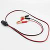 12V Car Battery Terminal Clamp Clip Cigarette Lighter Power Socket Adaptor Camping Battery Pump Power Adapter Splitter Car-styl