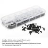 1200Pcs Self Tapping Screw Round Head   Silver Black Carbon Steel Fittings M1 M1.2 M1.4 M1.7(1200Pcs Silver Screw Set Box A Type )