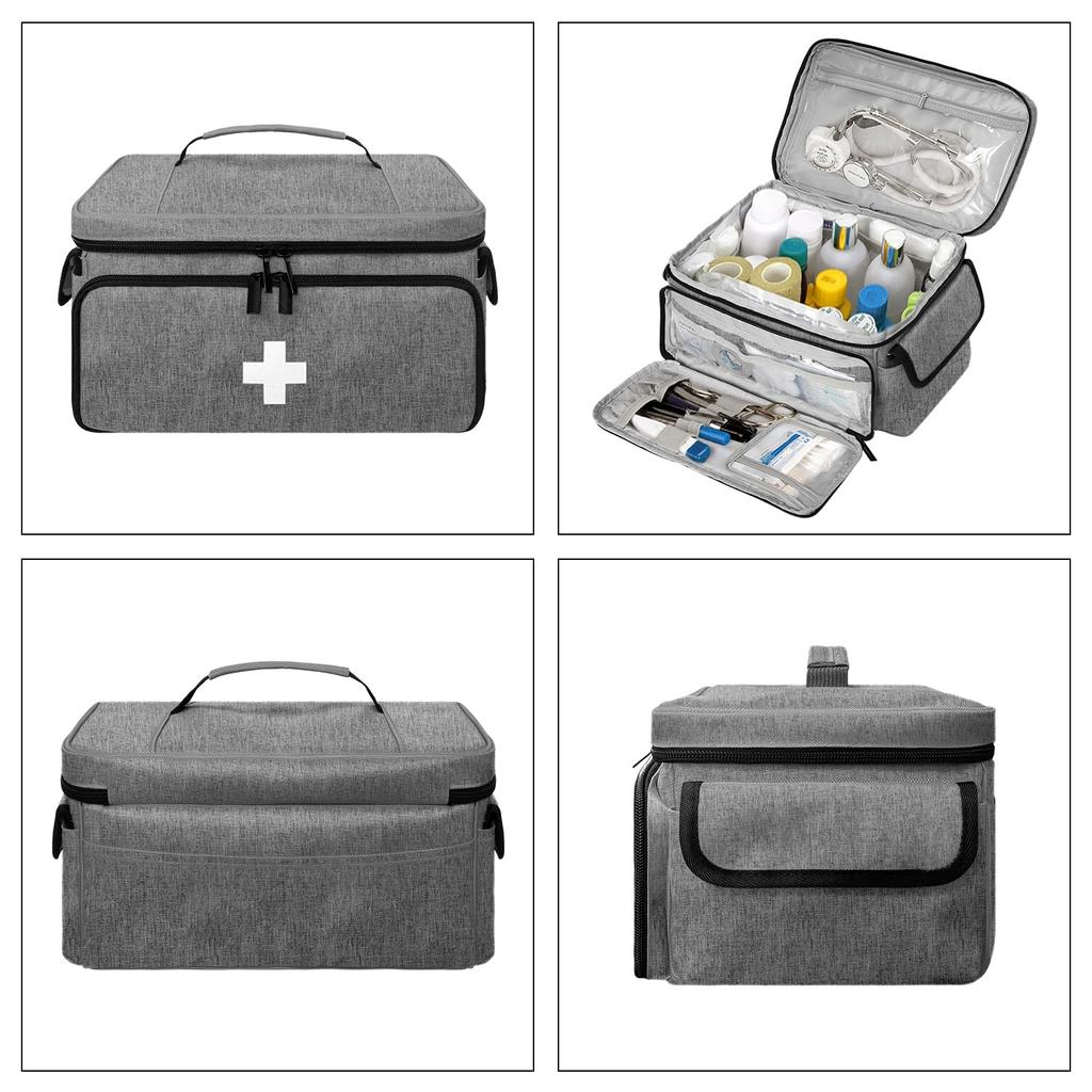 BOHEMIABY First Aid Bag Medical Bag Emergency Kit Sports, Large Capacity First Aid Kit Set, Portable Medical Kit for Home, School, Outdoor Hiking, Air