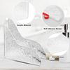 CANIPHA 2Pcs Shower Splash Guard, Self- Adhesive Shower Water Splash Guard Drip Blocker, Clear Bathtub Water Splash Guard for Tub, Acrylic Shower