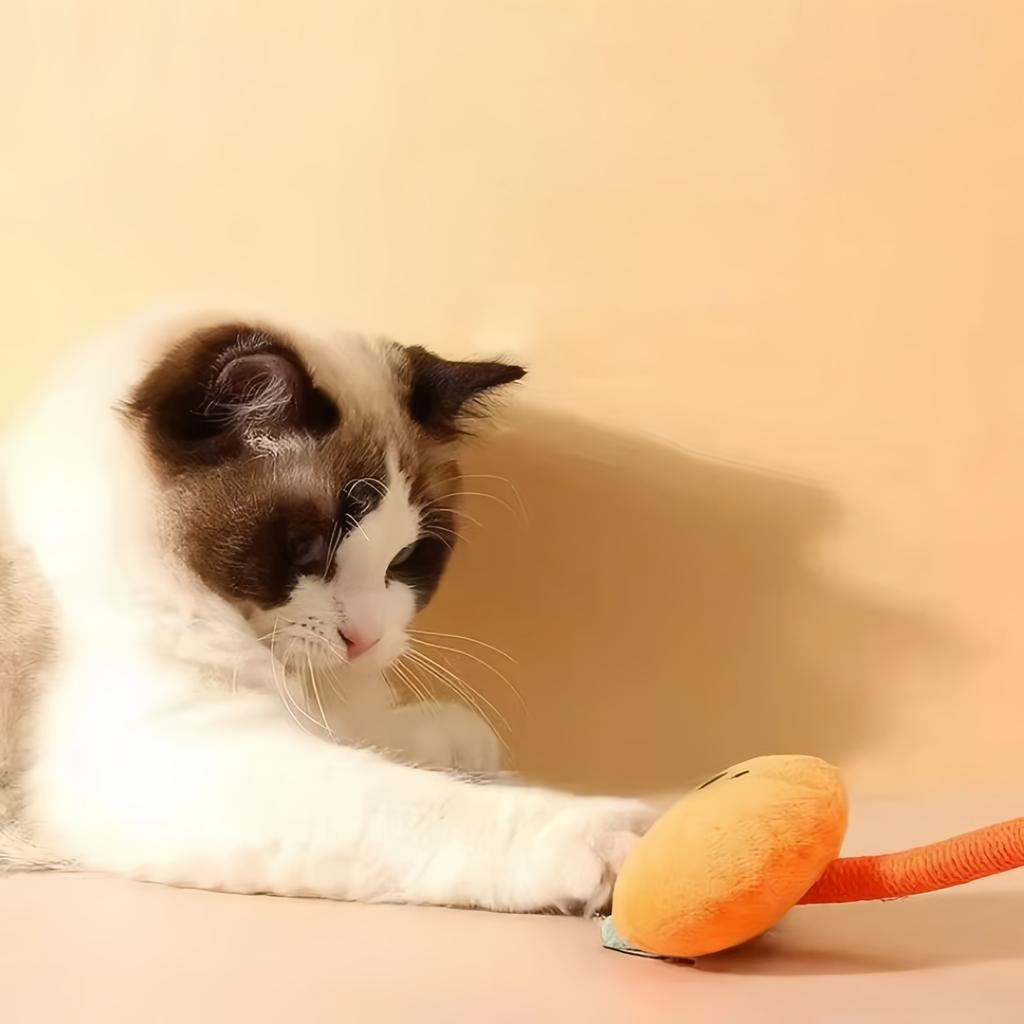 Cute Plush Animal Toys With Rope Tail Interactive Soft Stuffed Characters