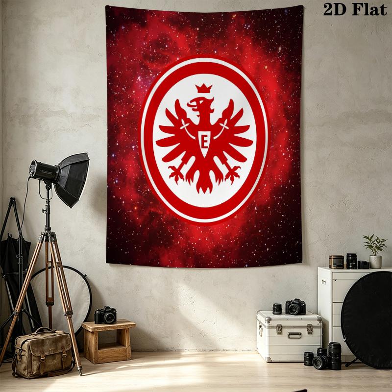 Frankfurt Fußball Wandteppich Ästhetischer Wandbehang Bedruckter Stoffdecke Dekorative Wandteppiche Für Schlafzimmer Wohnzimmer Heimdekoration