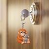 Monkey Plush Keychain Pendant with Metal Ring Soft Stuffed Animal Hugging Doll for Bags Keys Cute Monkey Gift Idea