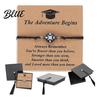 Daily Wear Student Bracelet Distance Matching Bracelet Adjustable Black Rope