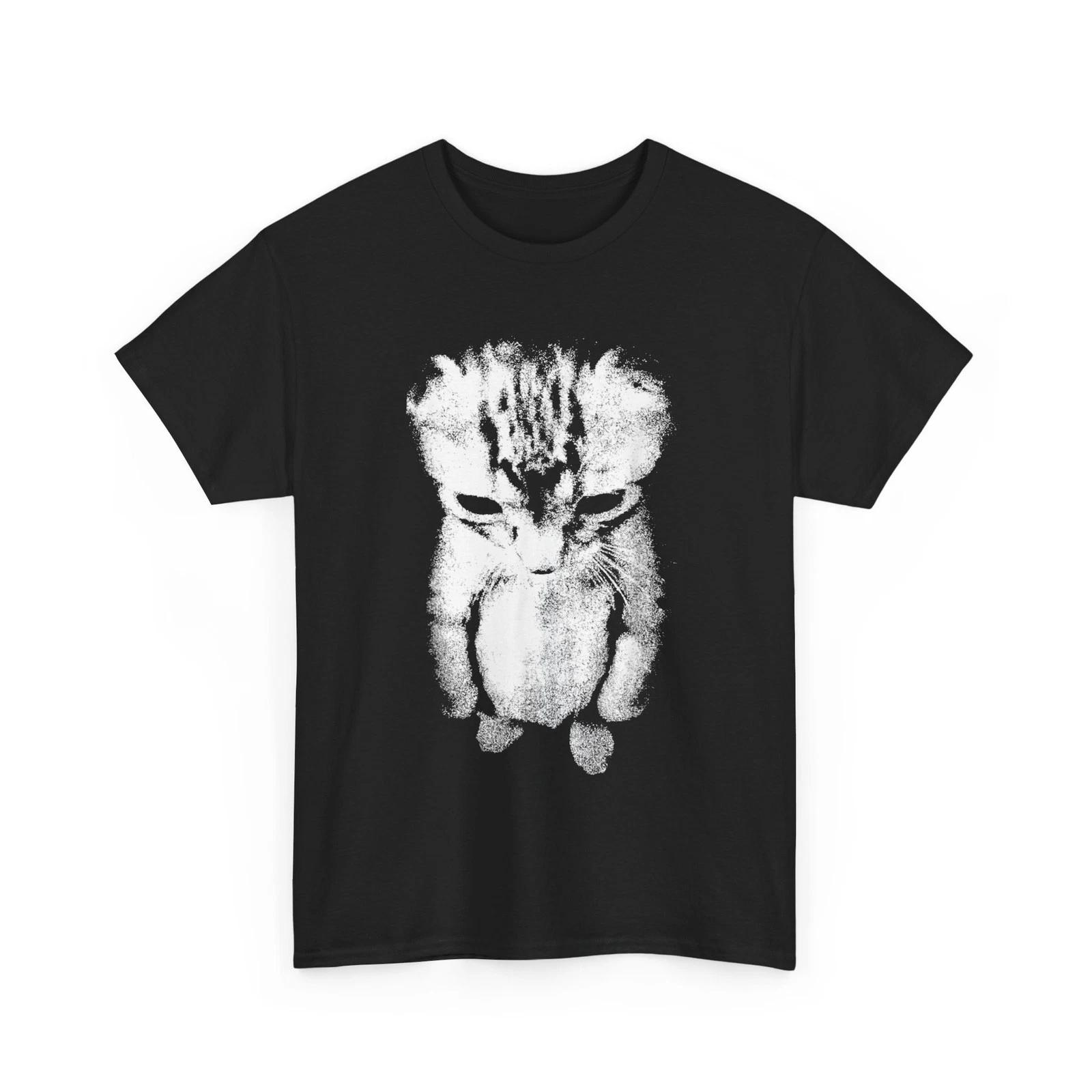 Funny Silly Standing Cat Sad Kitten Meme Sad Kitten Meme Standing Cat T-Shirt M