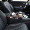 Leather Car Center Console Cover Comfort Armrest Pad Easy Installation Storage Box for Driving Fatigue Reduction