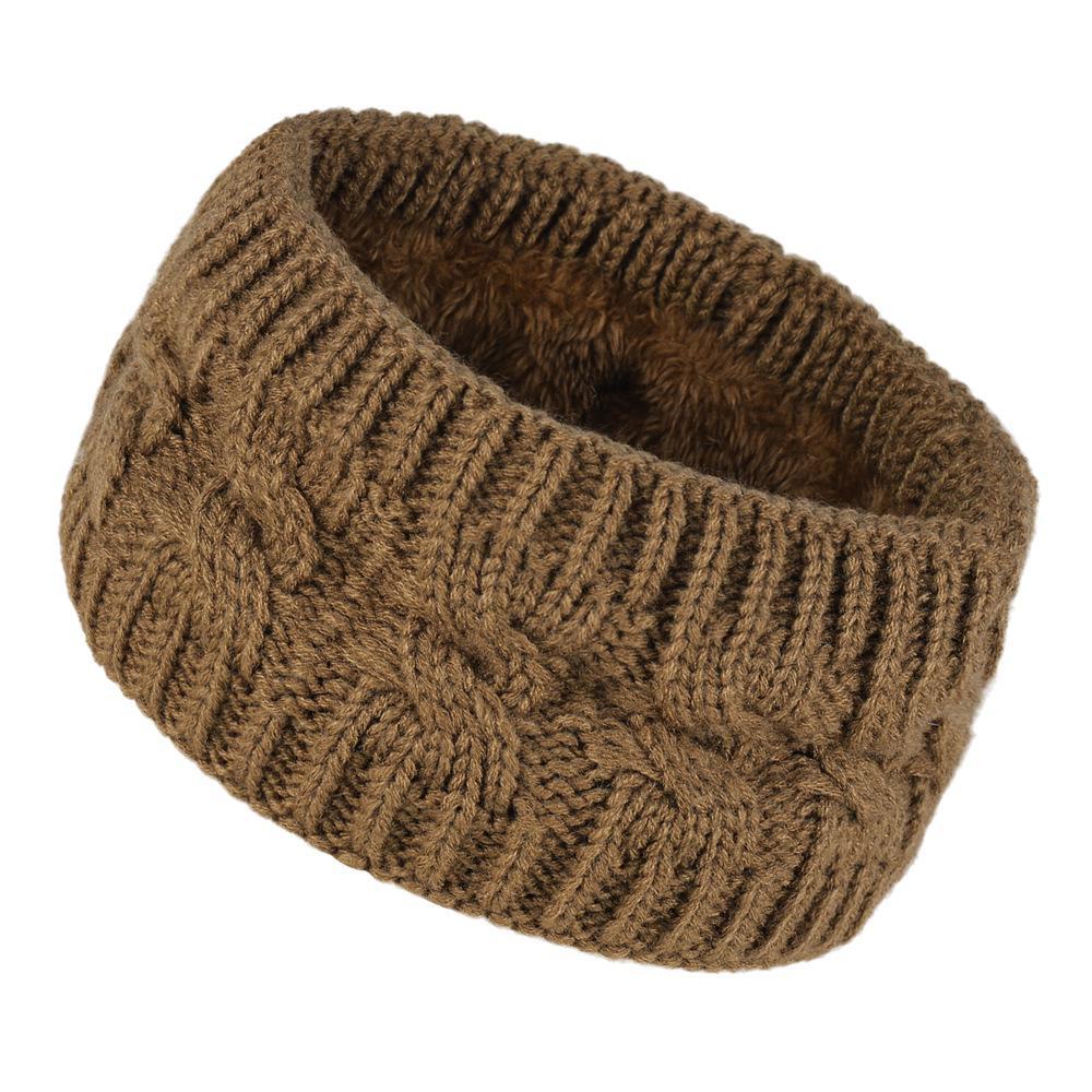 Knit Winter Headband Velvet Womens Twisted Wool Warm Sports Earmuffs For Europe And America