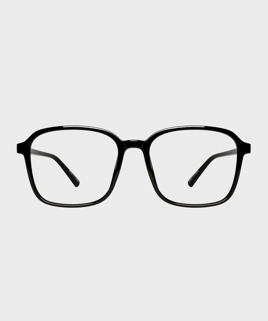 Ilsamsaemem Newtro Square Round Black Blue Light Blocking Lenses