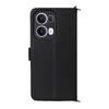 Oppo Reno 13 Pro 5G Flip Case, Crossbody Leather Wallet, Black