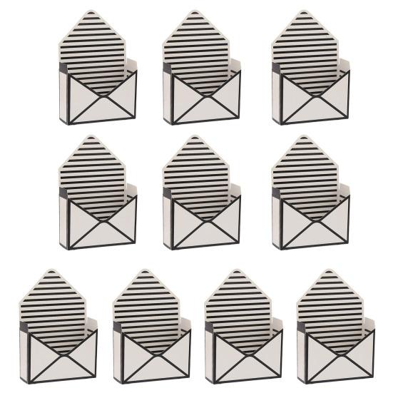 10 Pcs Valentine's Day Floral Envelope Boxes Empty Florist Bouquet Packaging Box Folding Paper Envelope Gift Box for Party Flower Wrapping Supplies