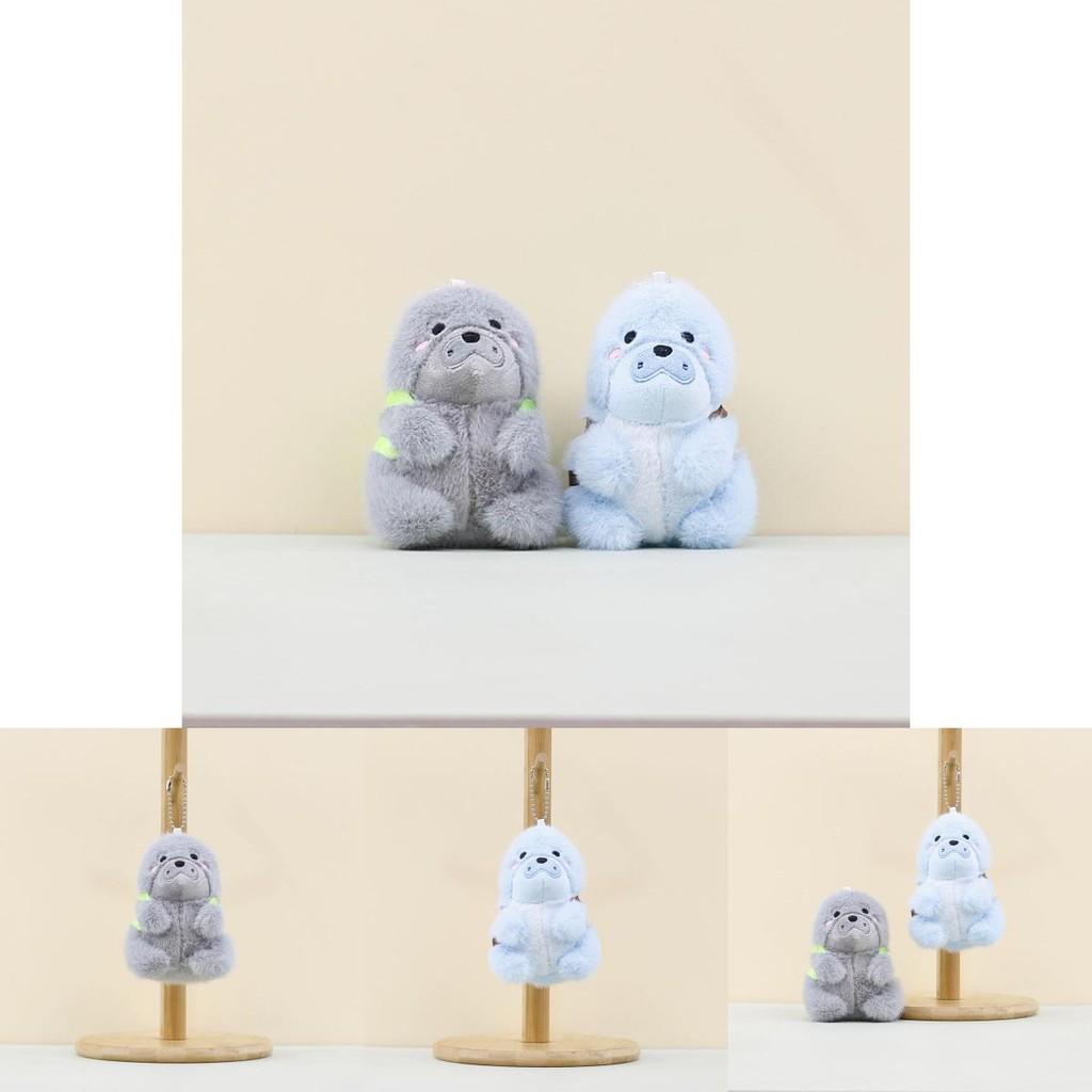 Charming Gray And Blue Gorilla Plush Toy Keychain For Bags And Backpack Accessories