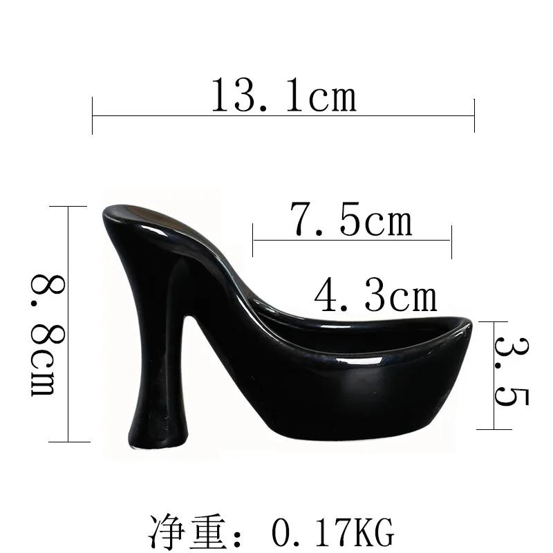 New High Heel Candle Holder Simple Ceramic Candlesticks Creative Aromatherapys Candle Cup Home Decors Wedding Supplies