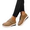 New Casual Round-toed Flat Wedge Heel Women's Shoes with A Shallow Opening and Large Size for Women