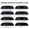 Smart Digital Meter HUD B3 Obd2 Display Multifunction Speedometer Tachometer RPM Water Temp Volt Fuel Consumption Security Alarm