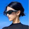 New Y2K Sports Punk Sunglasses Women Brand Designer Oval Goggle Men Luxury Sun Glasses UV400 Colorful Mirror Fashion Eyewear