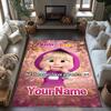 Masha Bear Customized Name Floor Rug Office Rug Perfect for Decorate Room Foyer Playrooms Dormitory Anti-slip Rug Decorate Offices