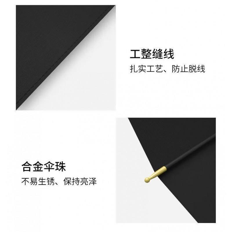 24-Rib Automatic Long Handle Umbrella Men Heavy Rain Windproof Wooden Large Adult