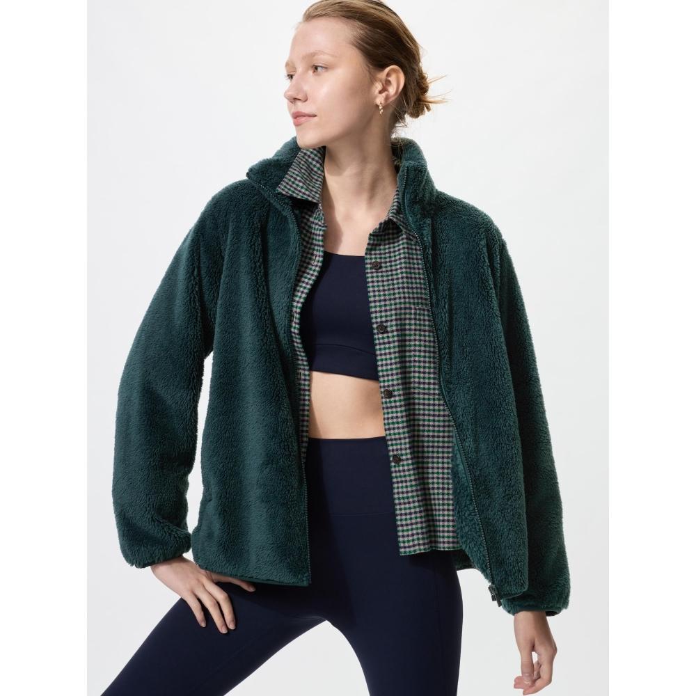 Uniqlo Japan Fur Leaf Fleece Full Zip Jacket