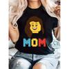 MOM Print Women's Casual T-Shirt, Round Neck, Short Sleeved, Comfortable Top for All Seasons Women Clothes