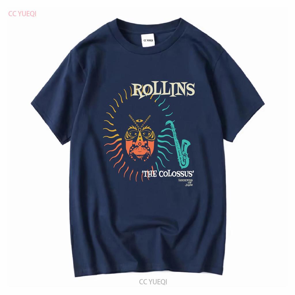 Sonny Rollins Jazz Oofficiell T-shirt långa eller korta ärmar vintage Tvättade designkläder Vardaglig grafisk Snygg streetwear