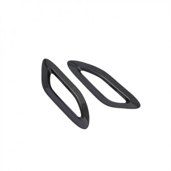 Carbon Fiber Rear Fog Light Lamp Cover Trim For Toyota Alphard Vellfire 2023 24