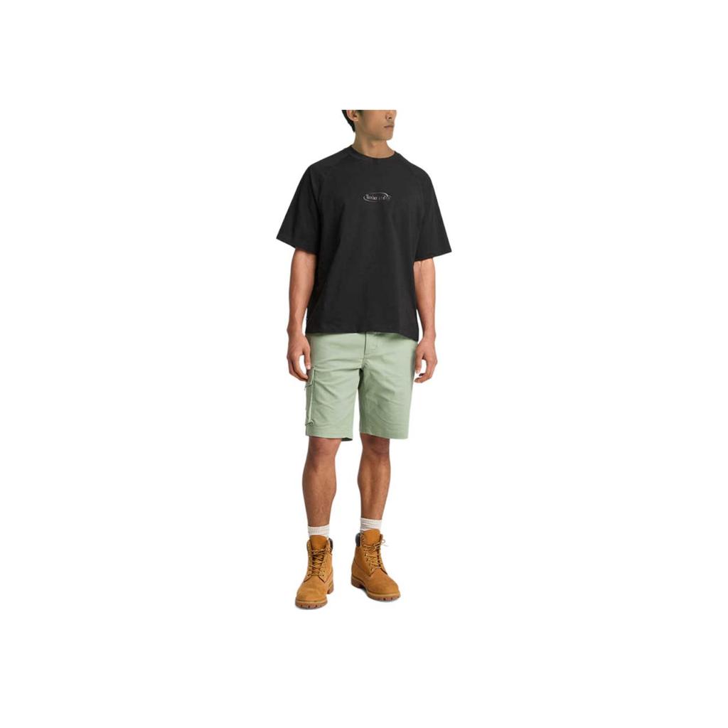 Timberland Round Neck Loose Fashion Skin-Friendly Short Sleeve T-Shirt Men Tops Black A6DGS-001