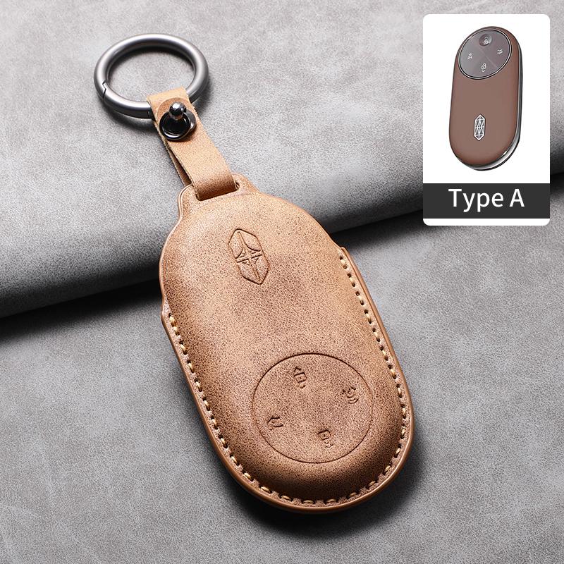 

For Stelato S9 Leather Car Key Case Cover For Stelato S9T Car Remote Key Protection Shell Decorative Interior Accessories