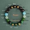 Auspicious Multi-Treasure Crystal Bracelet: Five Paths to Wealth with Wood & Fire Attributes