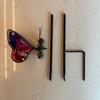 Metal Butterfly Dragonfly Garden Stake Stained Glass Yard Decor Outdoor Lawn Patio Flower Pot Pathway Hanging Ornament