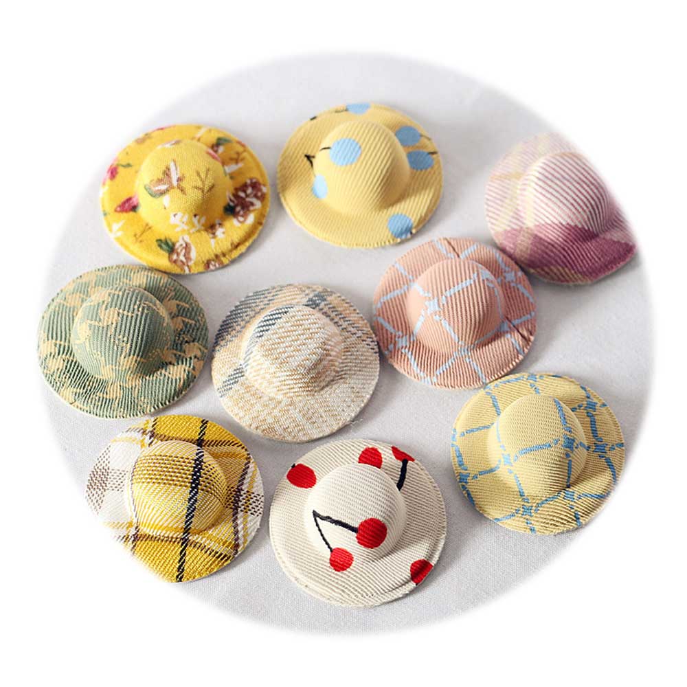 100Pcs Doll Hat Fashion for Doll Accessories Hat Gift Baby DIY Toy Dollhouse Miniature Original DIY Accessories