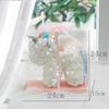 Qixi Unicorn Rose Preserved Flower & Teddy Bear Gift Set for Girlfriend or Kids