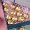 10/20/30/50pcs Clear Chocolate Box Truffle Liner Flower Candy Boxes Bouquet Goody Ball Holde Valentine's Day Gift Packing Box