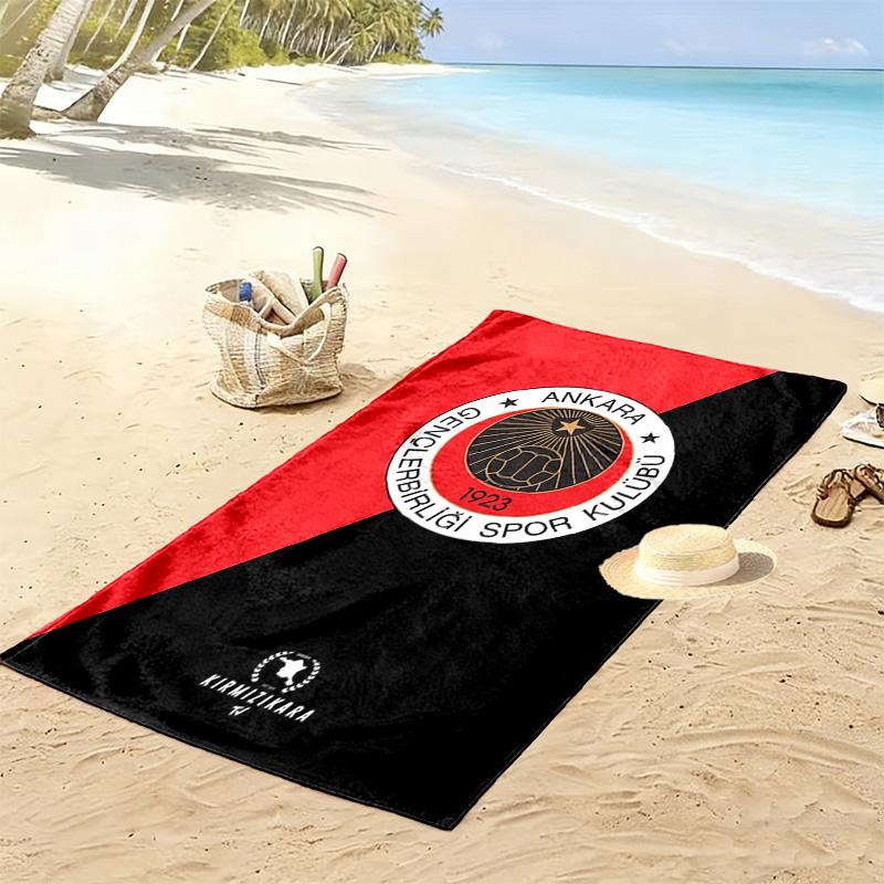 Gençlerbirliği Print Beach Towel, Large Soft Quick Dry Towel for Beach Camping Swimming