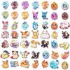 10/30/50/100pcs Kawaii  Eevee Cartoon Stickers Cute Anime Pikachu Decals Waterproof DIY Laptop Phone Stationery Sticker