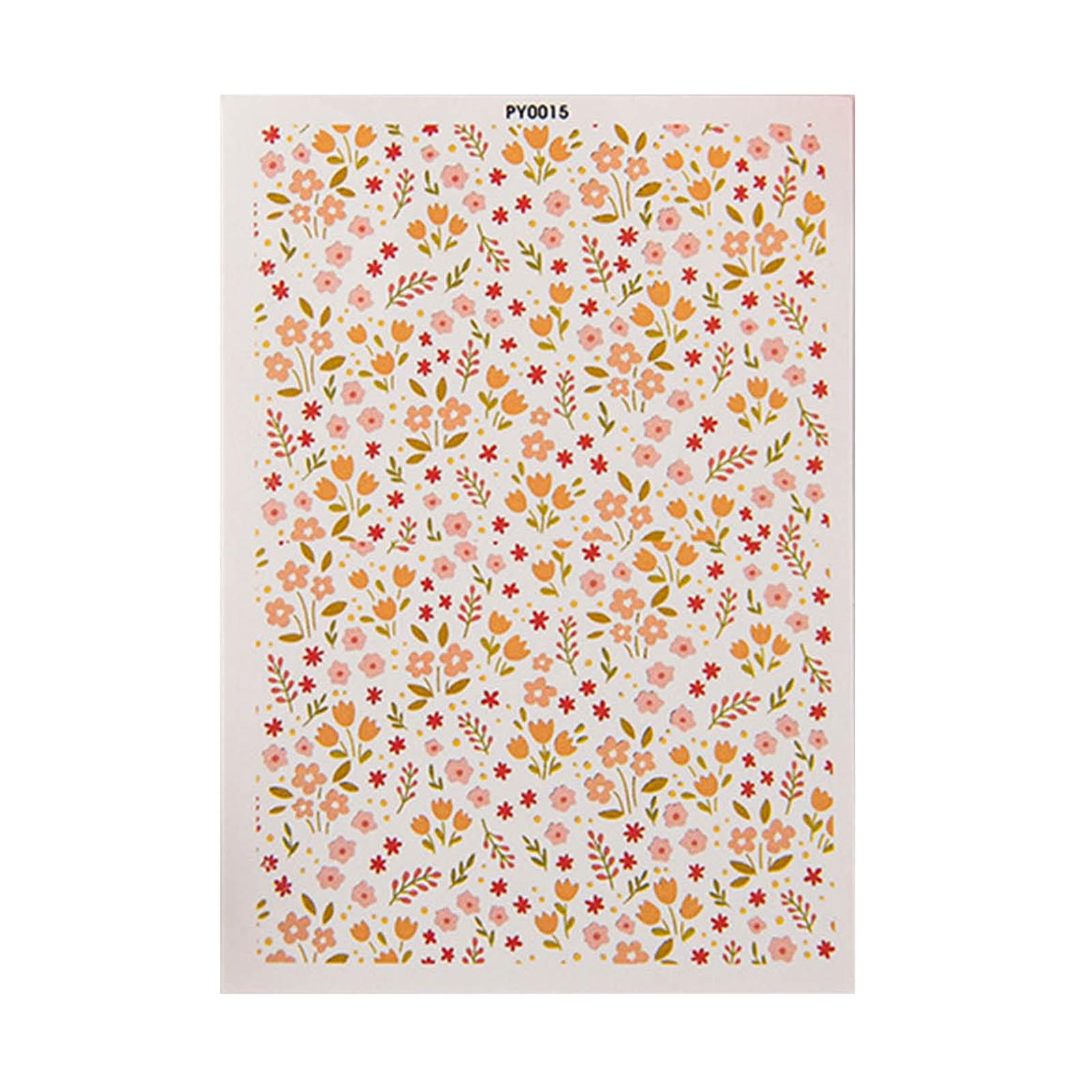 

Floral Clay Transfer Paper for Clay Earrings Making 9.5x13.8cm Flower Water Transfer Paper for Clay Jewelry Making 15