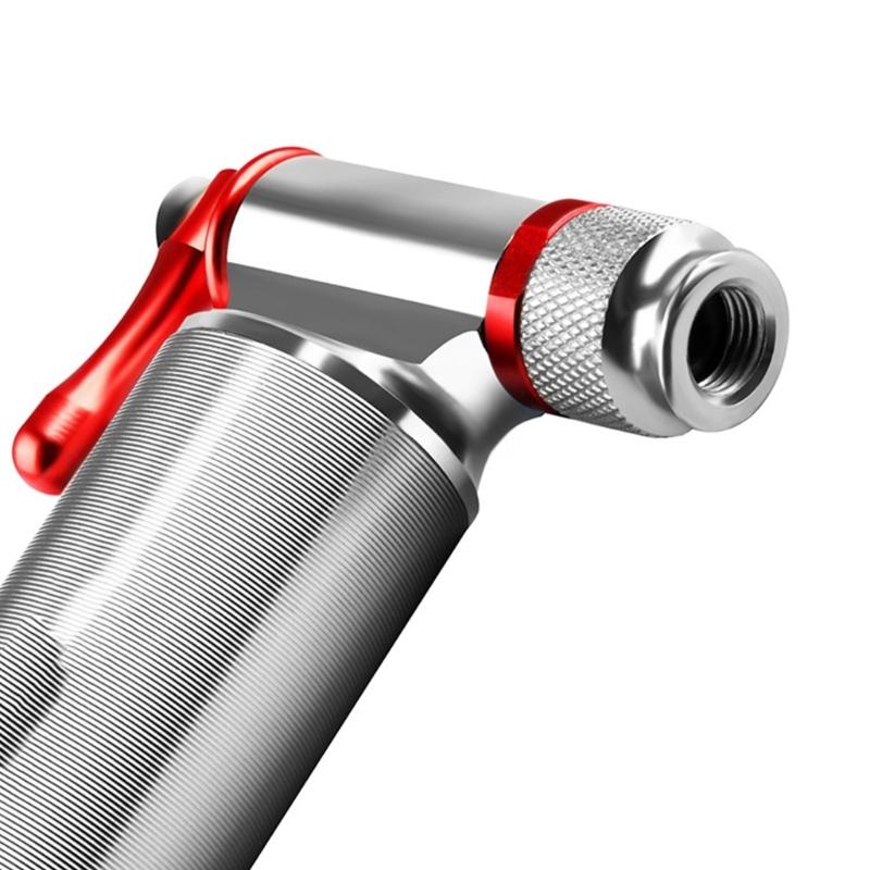 Aluminum CO2 Pump Tire Tube Mini BMX Bicycles Pump CO2 Cartridges Bicycles Schrader Presta Adapter Bike Pump Inflator